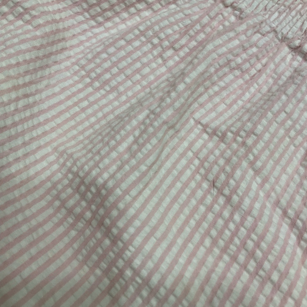 Boxercraft Pink Striped Cotton Seersucker Shorts Elastic Waist, Women’s Sz Med - Picture 9 of 12